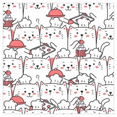 Cute Cat Chef Cooking Seamless Pattern Cartoon Lightweight Scarf  by Salman4z