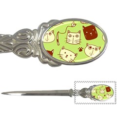 Cute Hand Drawn Cat Seamless Pattern Letter Opener by Salman4z