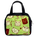 Cute Hand Drawn Cat Seamless Pattern Classic Handbag (Two Sides) Front