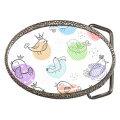 Cartoon Bird Cute Doodle Bird Belt Buckles by Salman4z