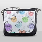 Cartoon Bird Cute Doodle Bird Messenger Bag Front