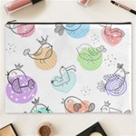 Cartoon Bird Cute Doodle Bird Cosmetic Bag (XXXL) Front