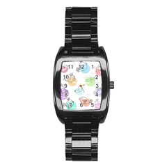 Cartoon Bird Cute Doodle Bird Stainless Steel Barrel Watch by Salman4z