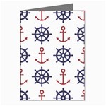 Nautical Seamless Pattern Greeting Cards (Pkg of 8) Left