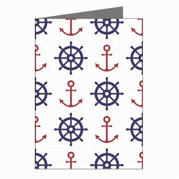 Nautical Seamless Pattern Greeting Cards (Pkg of 8)