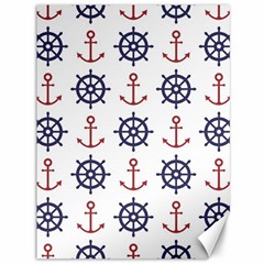 Nautical Seamless Pattern Canvas 36  x 48 