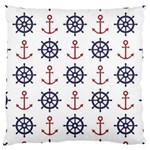 Nautical Seamless Pattern Large Cushion Case (Two Sides) Front