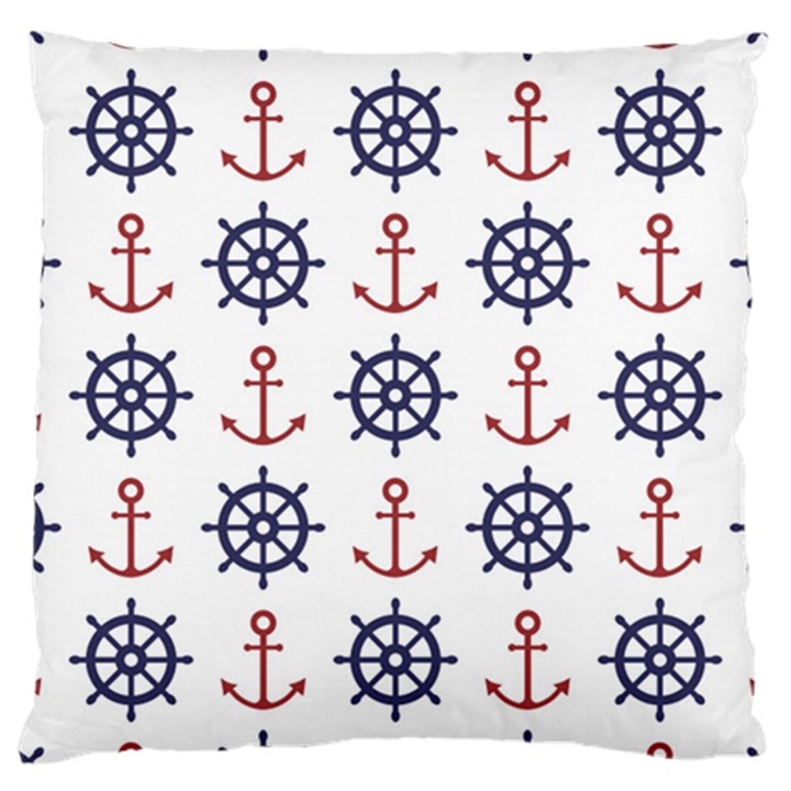 Nautical Seamless Pattern Large Cushion Case (Two Sides)