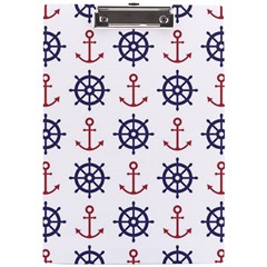 Nautical Seamless Pattern A4 Acrylic Clipboard