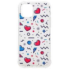 Hearts Seamless Pattern Memphis Style Iphone 12/12 Pro Tpu Uv Print Case by Salman4z