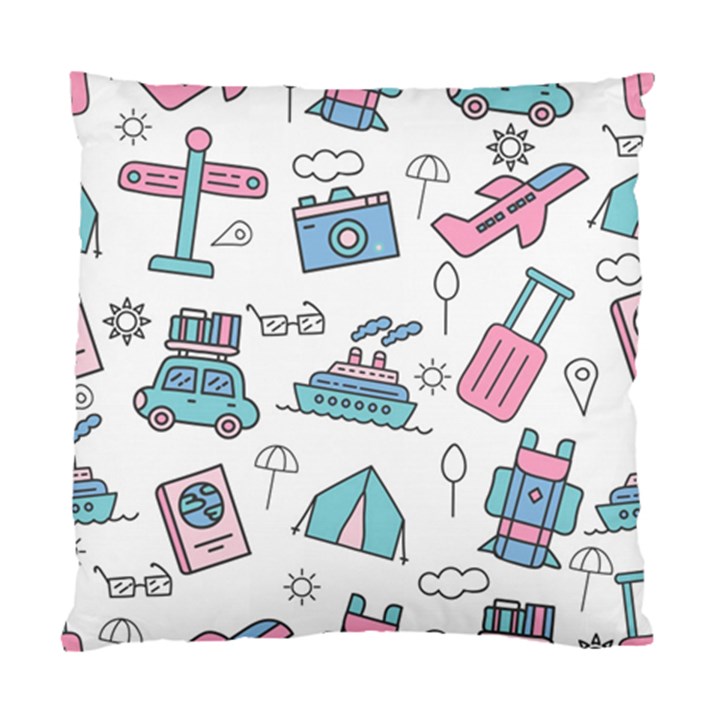 Transportation Seamless Pattern Standard Cushion Case (Two Sides)