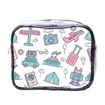 Transportation Seamless Pattern Mini Toiletries Bag (One Side) Front