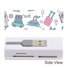 Transportation Seamless Pattern Memory Card Reader (stick) by Salman4z