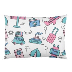 Transportation Seamless Pattern Pillow Case (two Sides) by Salman4z