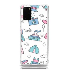 Transportation Seamless Pattern Samsung Galaxy S20plus 6 7 Inch Tpu Uv Case by Salman4z