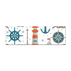 Nautical Elements Pattern Background Sticker Bumper (100 Pack) by Salman4z