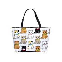 Cat Kitten Seamless Pattern Classic Shoulder Handbag by Salman4z