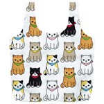 Cat Kitten Seamless Pattern Full Print Recycle Bag (XL) Front