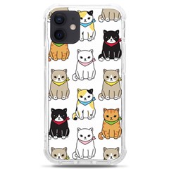 Cat Kitten Seamless Pattern Iphone 12 Mini Tpu Uv Print Case	 by Salman4z