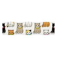 Cat Kitten Seamless Pattern Banner And Sign 4  X 1  by Salman4z