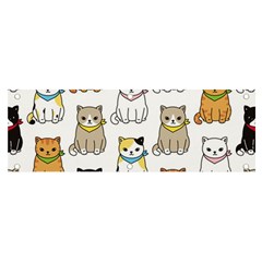 Cat Kitten Seamless Pattern Banner And Sign 6  X 2  by Salman4z