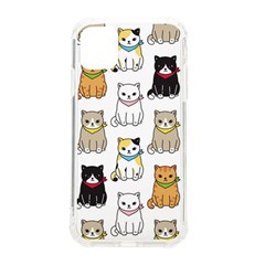 Cat Kitten Seamless Pattern Iphone 11 Tpu Uv Print Case by Salman4z