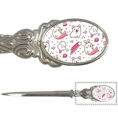 Cute Animal Seamless Pattern Kawaii Doodle Style Letter Opener by Salman4z