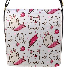 Cute Animal Seamless Pattern Kawaii Doodle Style Flap Closure Messenger Bag (s) by Salman4z