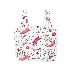 Cute Animal Seamless Pattern Kawaii Doodle Style Full Print Recycle Bag (s) by Salman4z