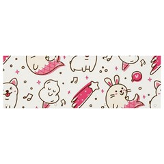 Cute Animal Seamless Pattern Kawaii Doodle Style Banner And Sign 9  X 3  by Salman4z