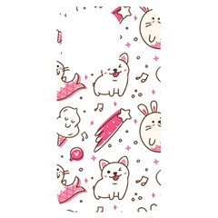 Cute Animal Seamless Pattern Kawaii Doodle Style Iphone 14 Pro Black Uv Print Case by Salman4z