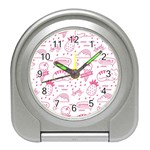 Cute-girly-seamless-pattern Travel Alarm Clock Front