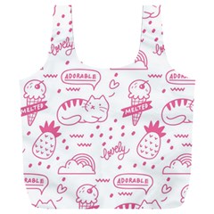 Cute-girly-seamless-pattern Full Print Recycle Bag (xxxl) by Salman4z