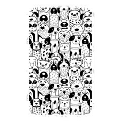 Seamless-pattern-with-black-white-doodle-dogs Memory Card Reader (rectangular) by Salman4z