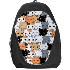 Cute-cat-kitten-cartoon-doodle-seamless-pattern Backpack Bag by Salman4z