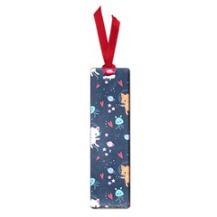 Cute-astronaut-cat-with-star-galaxy-elements-seamless-pattern Small Book Marks by Salman4z