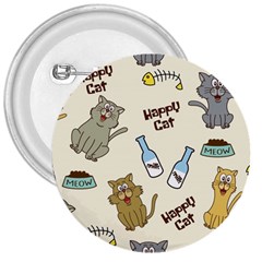 Happy-cats-pattern-background 3  Buttons by Salman4z