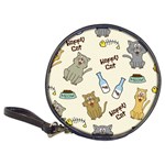 Happy-cats-pattern-background Classic 20-CD Wallets Front