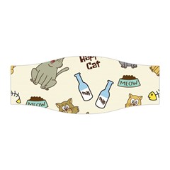 Happy-cats-pattern-background Stretchable Headband by Salman4z