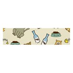 Happy-cats-pattern-background Banner and Sign 4  x 1  Front