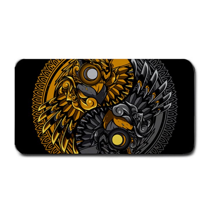 Yin-yang-owl-doodle-ornament-illustration Medium Bar Mat