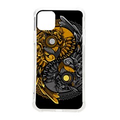 Yin-yang-owl-doodle-ornament-illustration Iphone 11 Pro Max 6 5 Inch Tpu Uv Print Case by Salman4z