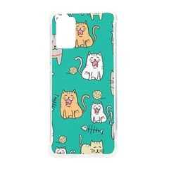 Seamless-pattern-cute-cat-cartoon-with-hand-drawn-style Samsung Galaxy S20plus 6 7 Inch Tpu Uv Case by Salman4z