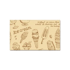 Ice-cream-vintage-pattern Sticker Rectangular (100 Pack) by Salman4z