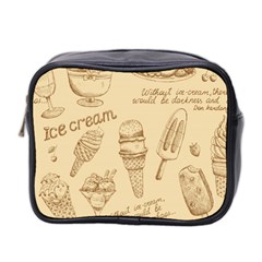 Ice-cream-vintage-pattern Mini Toiletries Bag (two Sides) by Salman4z