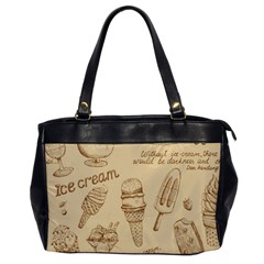 Ice-cream-vintage-pattern Oversize Office Handbag by Salman4z