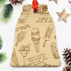 Ice-cream-vintage-pattern Bell Ornament (two Sides) by Salman4z