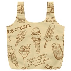 Ice-cream-vintage-pattern Full Print Recycle Bag (xxxl) by Salman4z