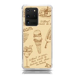 Ice-cream-vintage-pattern Samsung Galaxy S20 Ultra 6 9 Inch Tpu Uv Case by Salman4z