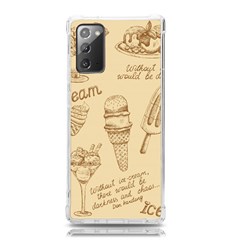 Ice-cream-vintage-pattern Samsung Galaxy Note 20 Tpu Uv Case by Salman4z